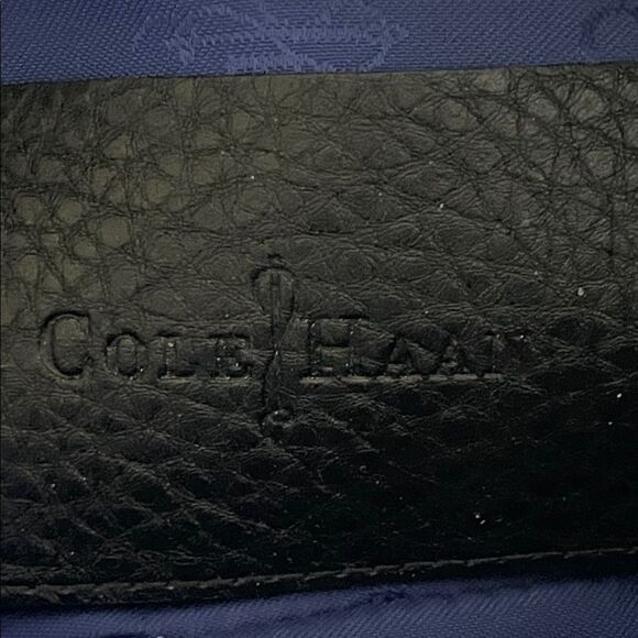 Cole Haan Black Pebbled Leather Satchel/Crossbody - Picture 7 of 14